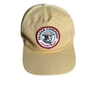 Seger Company Yer Damn Right Adjustable Baseball Hat Snapback One Size Tan